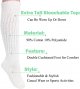 Women's extra long and thick casual cotton socks, sizes 9 to 11 (1 Pairs)